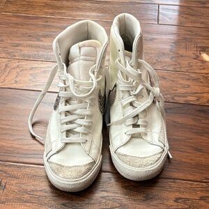 Nike White High-Top Sneakers